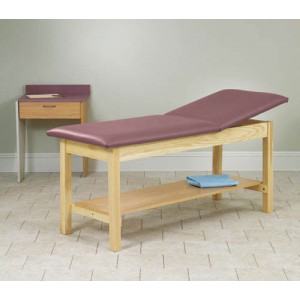 H-Brace Treatment Table Rising Top w/Shelf 30x72x31