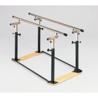Folding Parallel Bars 7' w/Wood Base
