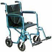 Wheelchair Transport Lightweight Silver 17