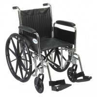 Wheelchair Std Rem Full Arms 20   Swingaway Footrests