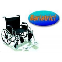 Bariatric Wheelchair Rem Desk Arms  24  Wide  Elev Legrests