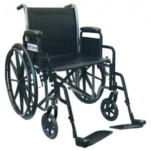 Wheelchair Economy Fixed Arms 16  w/Elevating Legrests