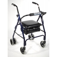 Rollator Mimi-Lite 4-Wh w/Pad Seat-Push Brakes Blue(510)