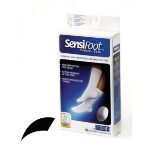 Sensifoot Diabetic Socks Black Medium