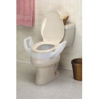 Elevated Toilet Seat w/Arms Standard 19  Wide