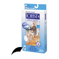 Jobst Opaque Thigh-Hi 15-20 Black Large Open Toe