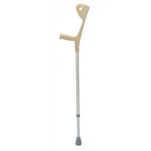 Euro Style Forearm Crutches Pair  Silver