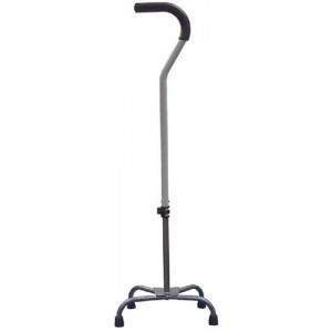 Quad Cane With Tab Silencer Small Base