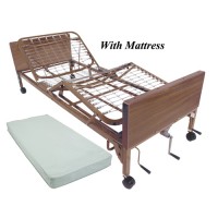 Homecare Manual Bed with Mattress Only
