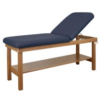 Treatment Table 30  X 72  H-Br with Shelf & Backrest Wooden