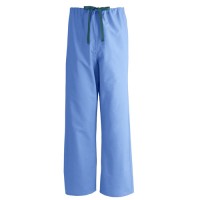 Univ Drawstring Scrub Pants Reversible Ceil Blue Medium