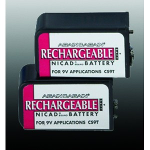 Battery-9V Nicad (pair) Rechargeable