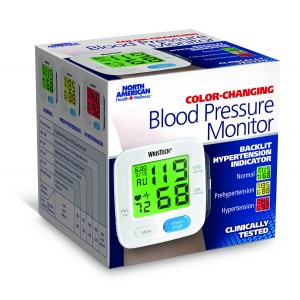 Wrist Blood Pressure Monitor Color Changing