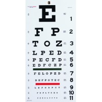 Snellen Eye Chart- 22 L x 11 W