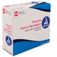 Adhesive Bandages  Flex Fabric Fingertip   1-3/4 x2  Box 100
