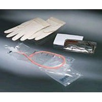 Touchless Unisex Catheter Kit 14fr Red Rubber W/1100cc Bag
