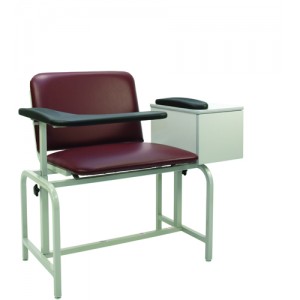 Bariatric X-Wide Padded Blood Drawing Chair w/ Cabinet