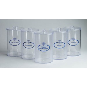 Sundry Jars- Plastic Labeled Set/5
