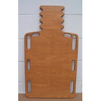 Wood Short Spine Backboard W/ Pinned Hole  32  L  x 16  W