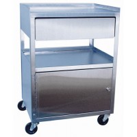 Stainless Steel Cabinet Cart W/ Drawer