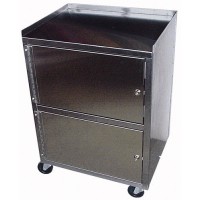 Cabinet Cart 3-Shelf  St/S Dual Locking