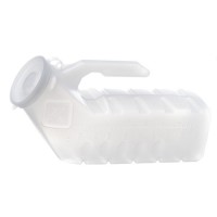 Male Urinal w/Cover Disposable Translucent