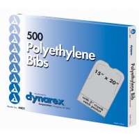 Disposable Polyethylene Bibs W/Crumb Pocket 15 x20  Bx/500