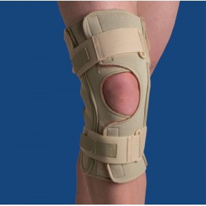 Hinged Knee Wrap Dual Pivot Beige Medium