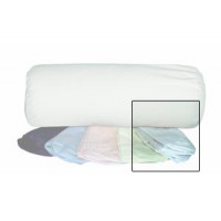 Round Cervical Pillow Cover Removable  White