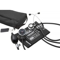 Pro's Combo V Pocket Aneroid / Stethoscope Kit  Adult  Black