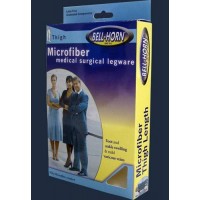 Microfiber O/T Thigh Stockings Large  20 - 30 mmHg  Black