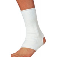 Elastic Ankle Support  White Small  7  - 8