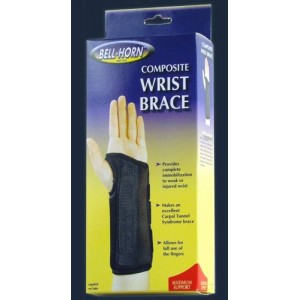 Composite Wrist Brace  Left Medium  Wrist Circum: 6 -7