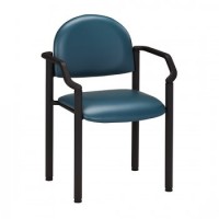 Patient Chair w/Arms Black Frame