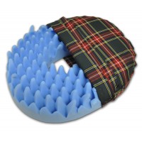 Convoluted Foam Softeze Ring 18.25  x 15 1/8   Plaid Cover
