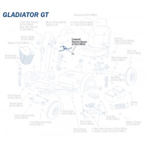 Forward/Reverse Lever only for Gladiator GT Wheelchair