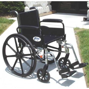 K3 Wheelchair Ltwt 16  w/DDA & S/A Footrests  Cruiser III