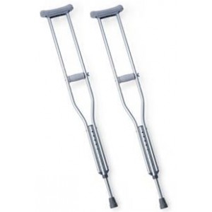 Crutches Alum Adjustable  (pr) Tall Adult  Medline