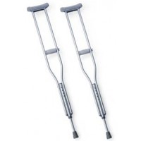 Crutches Alum Adjustable  (pr) Youth  Medline