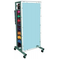 Dlx. Combo. Weight & Dumbell Storage Rack W/ Mirror